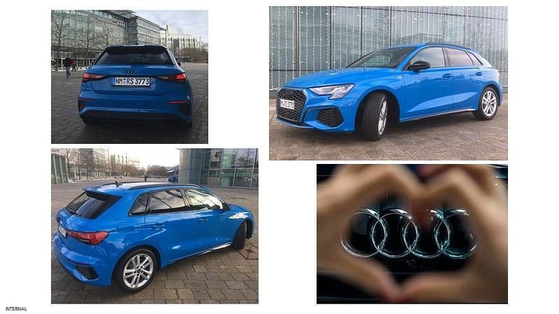 Blau Gebraucht 2023 Audi A3 Sportback S-Line Kombi | 31.300 € (Fairer Preis) - Bild 1/4