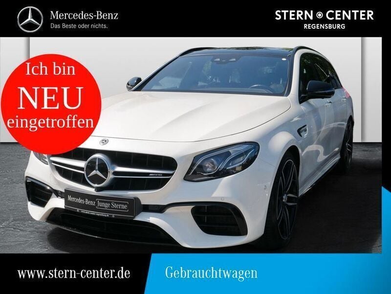 Manufaktur diamantweiß bright Gebraucht 2018 Mercedes E63 AMG AMG Kombi | 50.880 € (Superpreis) - Bild 1/4