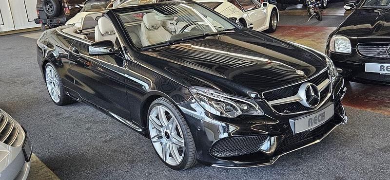 Schwarz Gebraucht 2016 Mercedes E200 AMG Cabrio | 27.000 € (Superpreis) - Bild 1/4