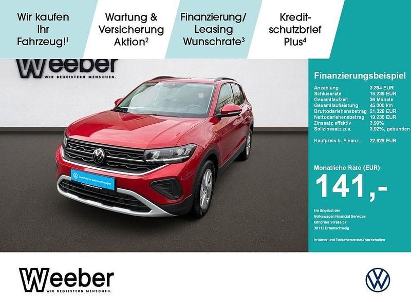 Rot Gebraucht 2024 VW T-Cross Life SUV | 22.630 € (Fairer Preis) - Bild 1/4