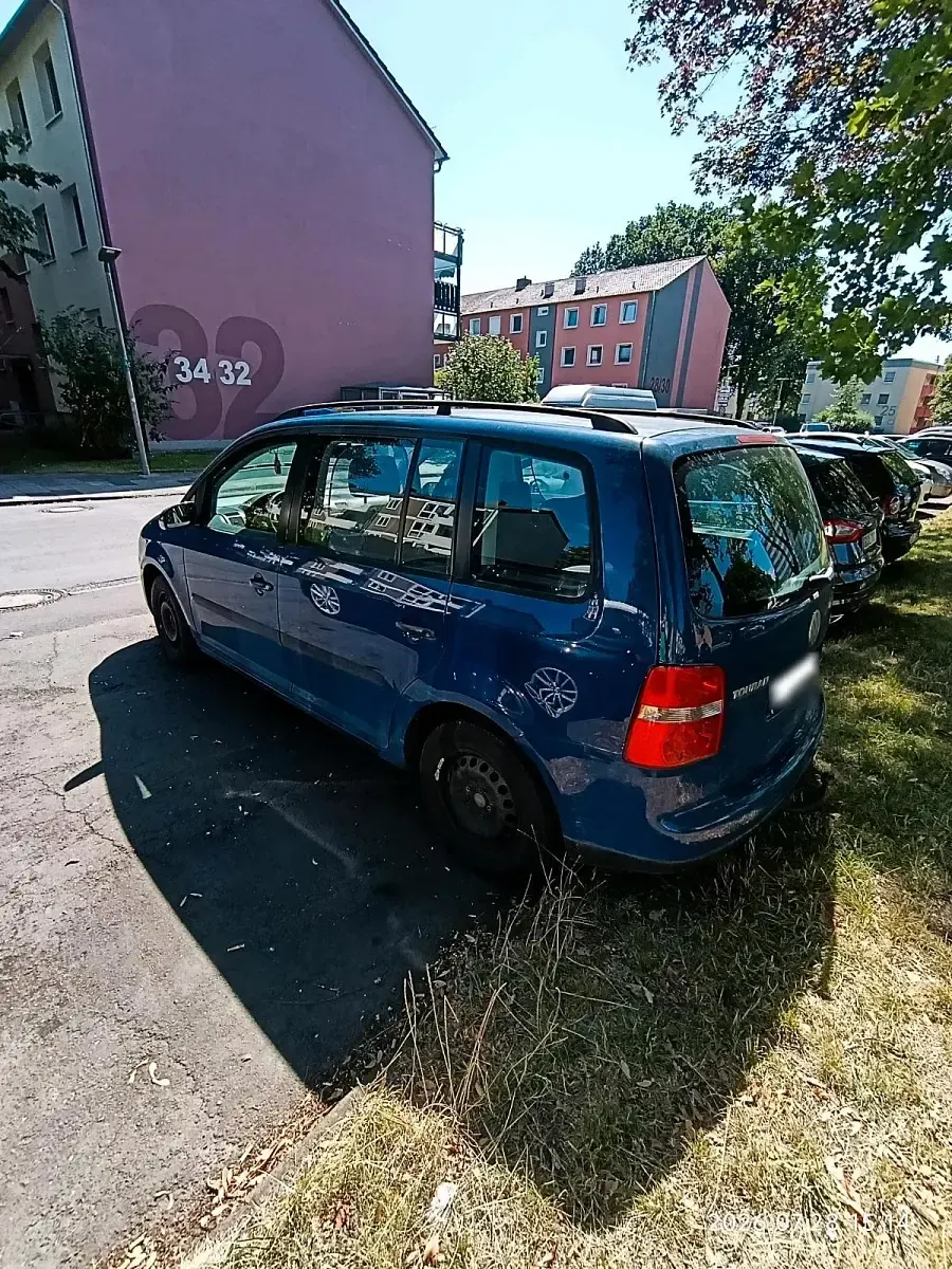 Gebraucht VW Touran 116 PS (85 kW) 2003 Blau Van / Kleinbus
