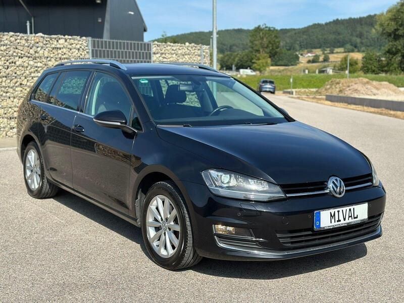 Schwarz Gebraucht 2015 VW Golf VII Highline Kombi | 7.900 € (Superpreis) - Bild 1/4
