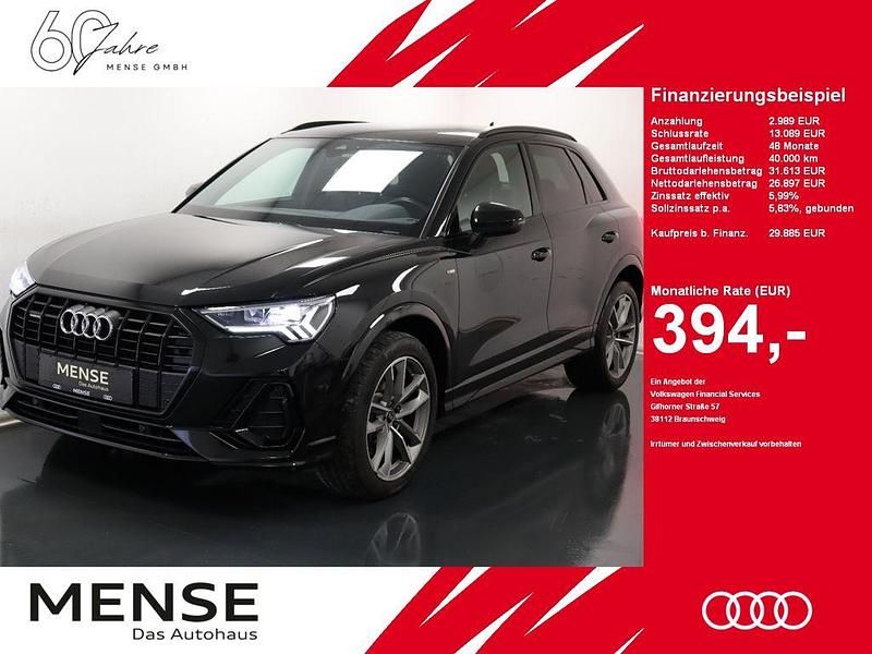 Mythosschwarz Gebraucht 2022 Audi Q3 S-Line SUV | 29.885 € (Guter Preis) - Bild 1/4