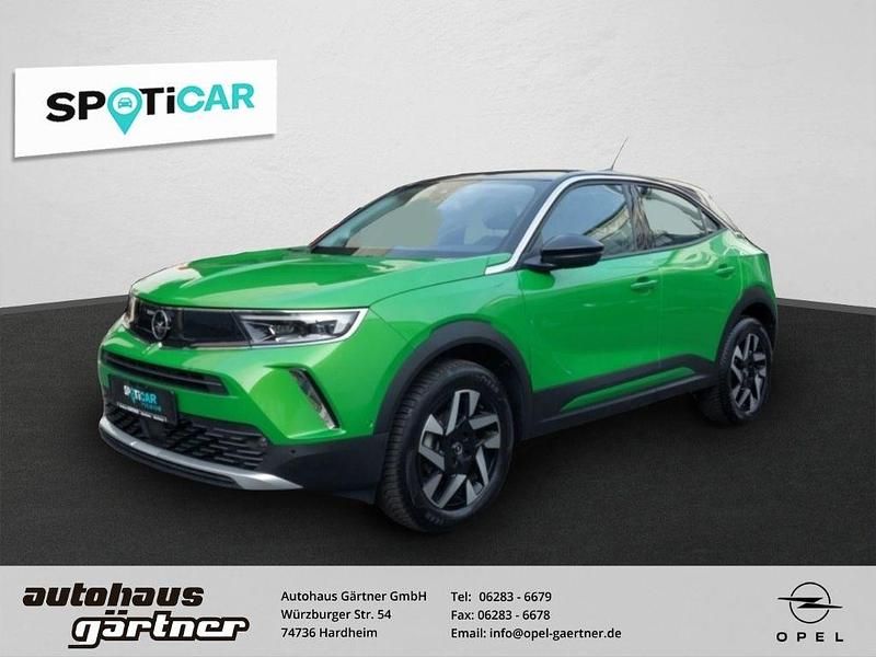 Matcha green/ikone gruen Gebraucht 2022 Opel Mokka Elegance SUV | 19.990 € (Fairer Preis) - Bild 1/4