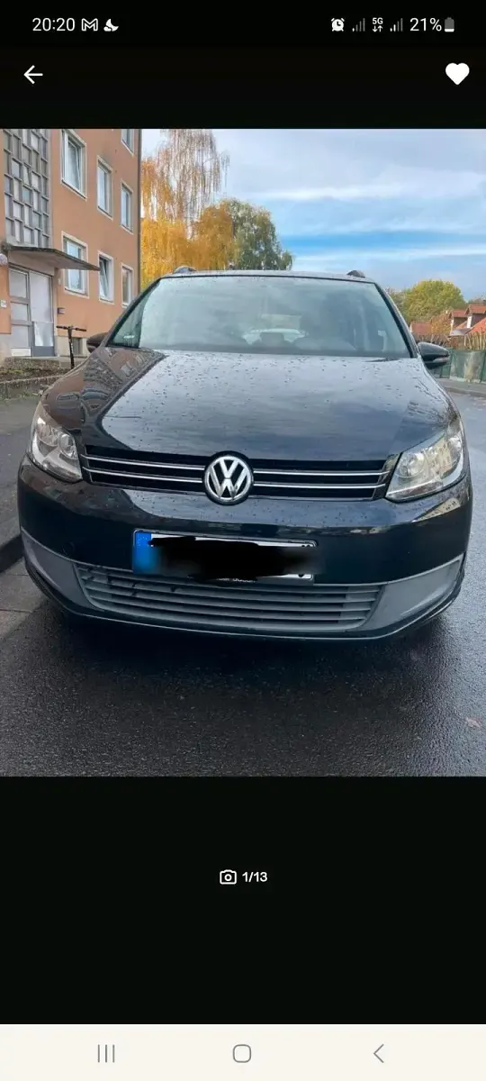 Gebraucht VW Touran 140 PS (102 kW) 2011 Schwarz Van / Kleinbus