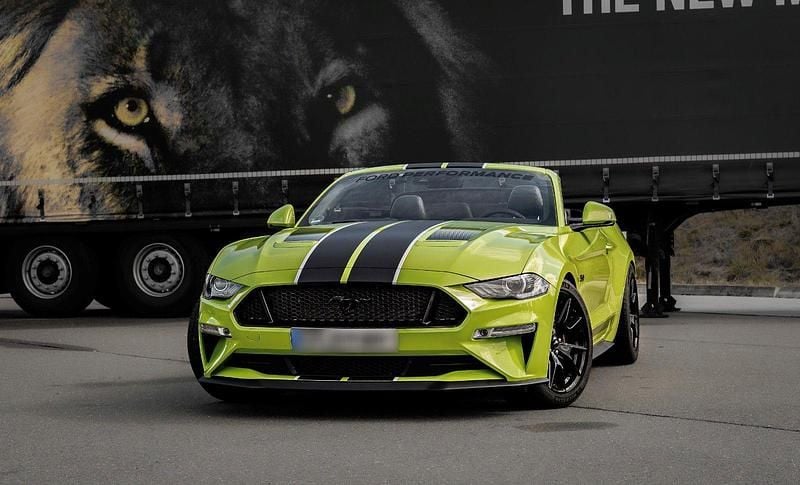 Usado Ford Mustang GT 450 HP (330 kW) 2021 Verde Cabrios
