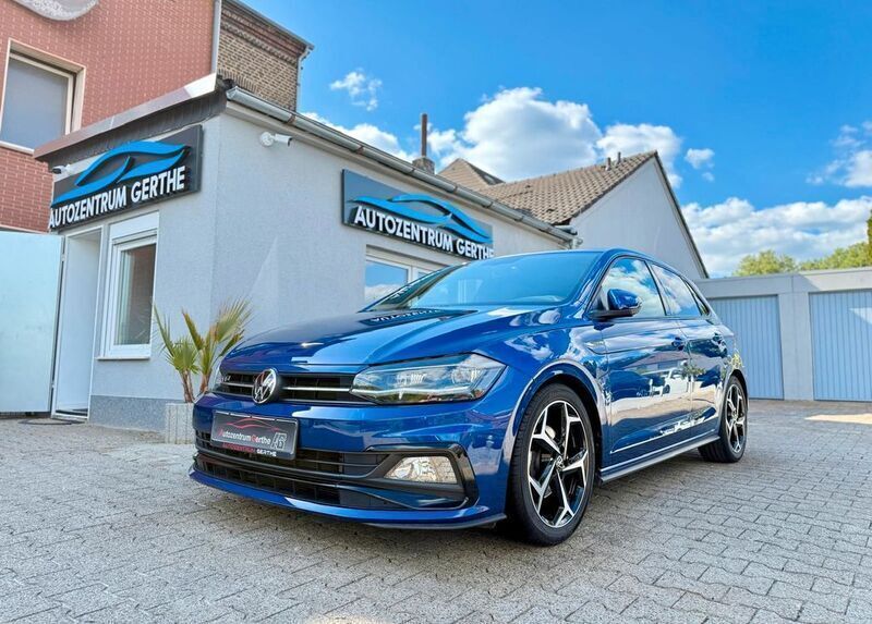 Reef blue metallic Gebraucht 2021 VW Polo Highline Limousine | 19.990 € (Guter Preis) - Bild 1/4