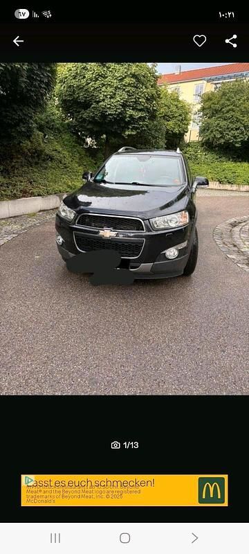 Schwarz Gebraucht 2011 Chevrolet Captiva SUV | 7.599 € (Fairer Preis) - Bild 1/4