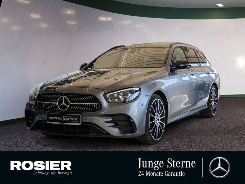 Grau / selenitgrau (metallic) Gebraucht 2023 Mercedes E400 AMG Kombi | 65.660 € - Bild 1/4