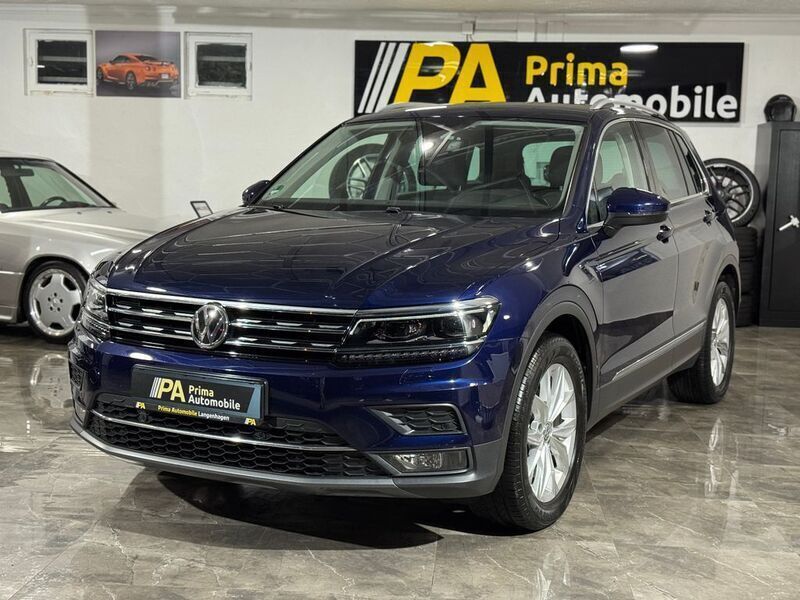 Blau Gebraucht 2018 VW Tiguan Highline SUV | 23.999 € (Guter Preis) - Bild 1/4