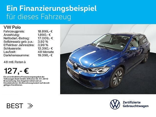 Gebraucht VW Polo Move 95 PS (69 kW) 2024 Reef blue metallic (metallic) Limousine