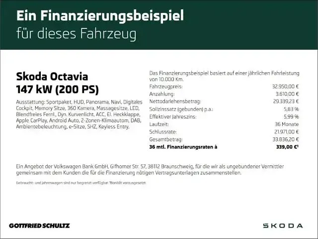 Gebraucht Skoda Octavia RS 200 PS (147 kW) 2024 Gruen Kombi