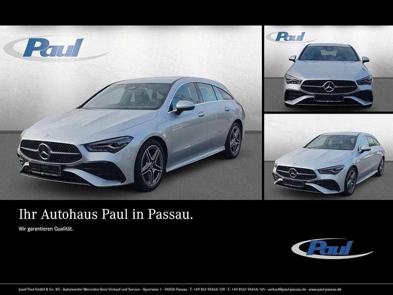 Metalliclack hightechsilber Gebraucht 2024 Mercedes CLA200 Shooting Brake Kombi | 35.890 € - Bild 1/4