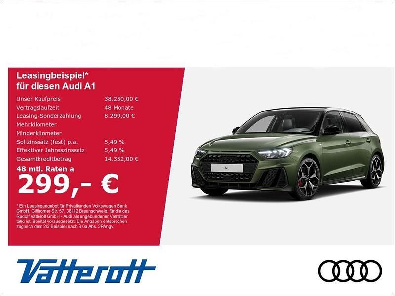 Gruen Neu 2025 Audi A1 Sportback S-line plus Kleinwagen | 38.550 € (Fairer Preis) - Bild 1/4