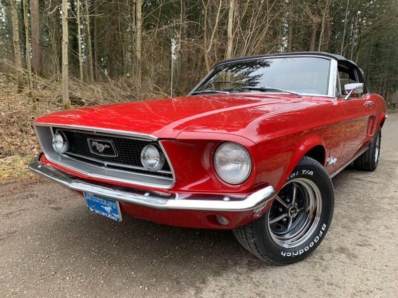 Candyapple red Gebraucht 1968 Ford Mustang Cabrio | 47.800 € - Bild 1/4
