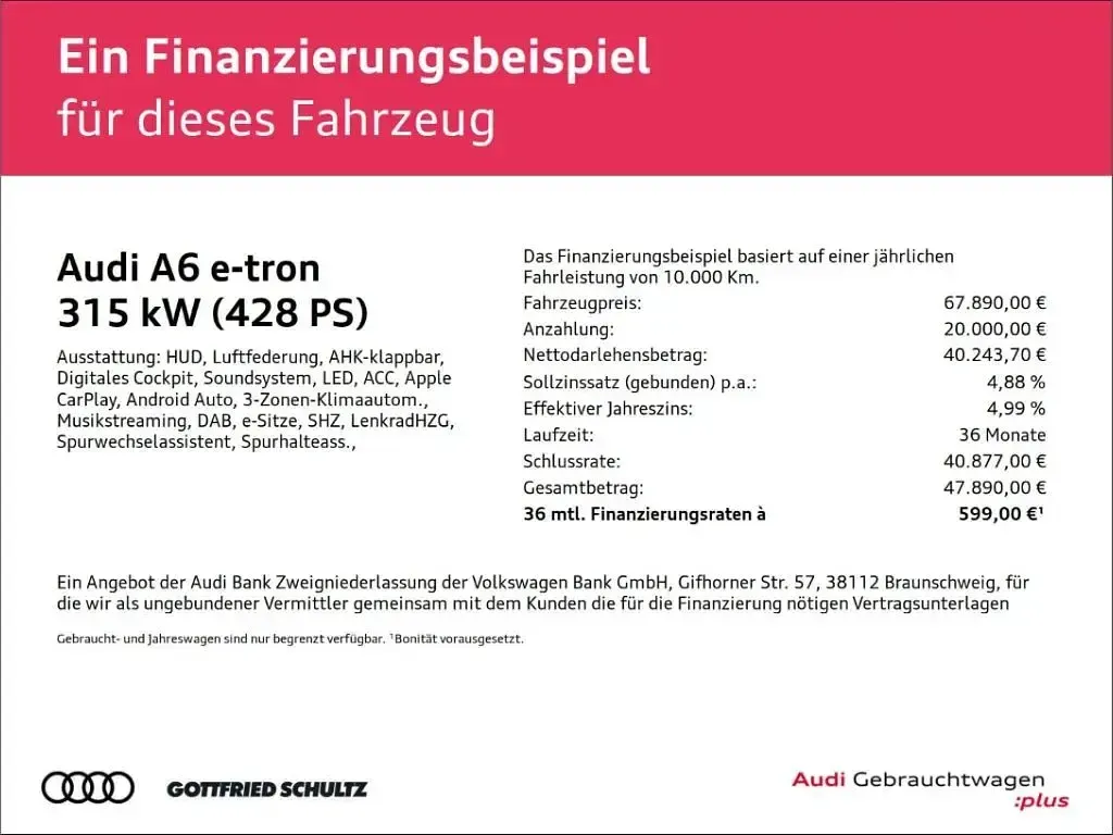 Gebraucht Audi A6 e-tron Sport 314 kW (428 PS) 2025 Blau Kombi
