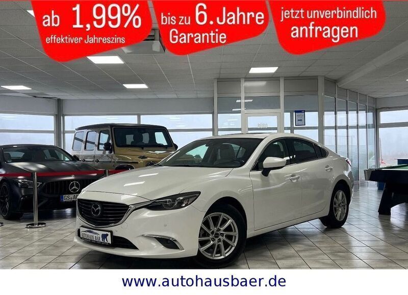 Weiß Gebraucht 2016 Mazda 6 Sports-Line Limousine | 13.990 € (Fairer Preis) - Bild 1/4