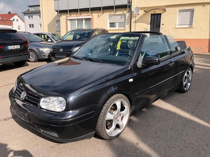 Schwarz Gebraucht 2000 VW Golf Cabriolet Sport Cabrio | 1.850 € (Guter Preis) - Bild 1/4