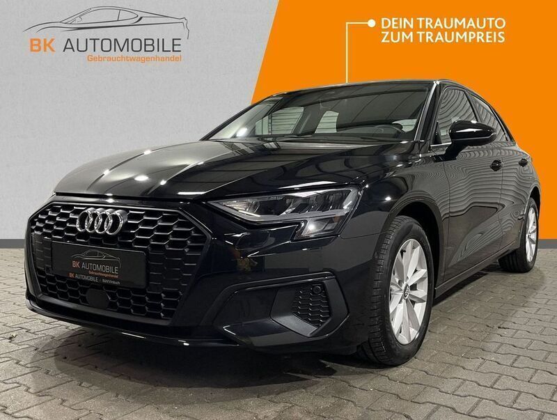 Schwarz Gebraucht 2022 Audi A3 Sportback Limousine | 24.300 € (Fairer Preis) - Bild 1/4