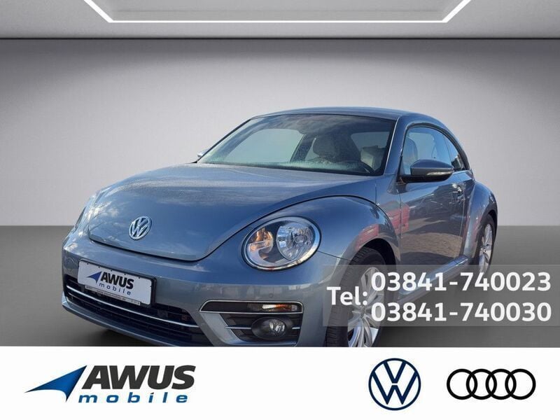 Blau / stonewashed blue (metallic) Gebraucht 2017 VW Beetle Exclusive Limousine | 19.990 € (Fairer Preis) - Bild 1/4