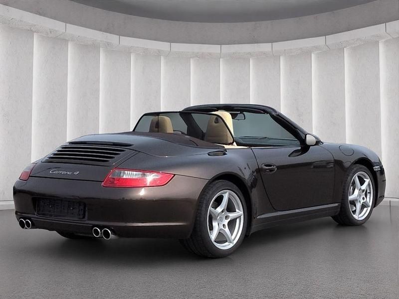 Gebraucht Porsche 911 Carrera 4 Cabriolet 325 PS (239 kW) 2008 Braun Cabrio
