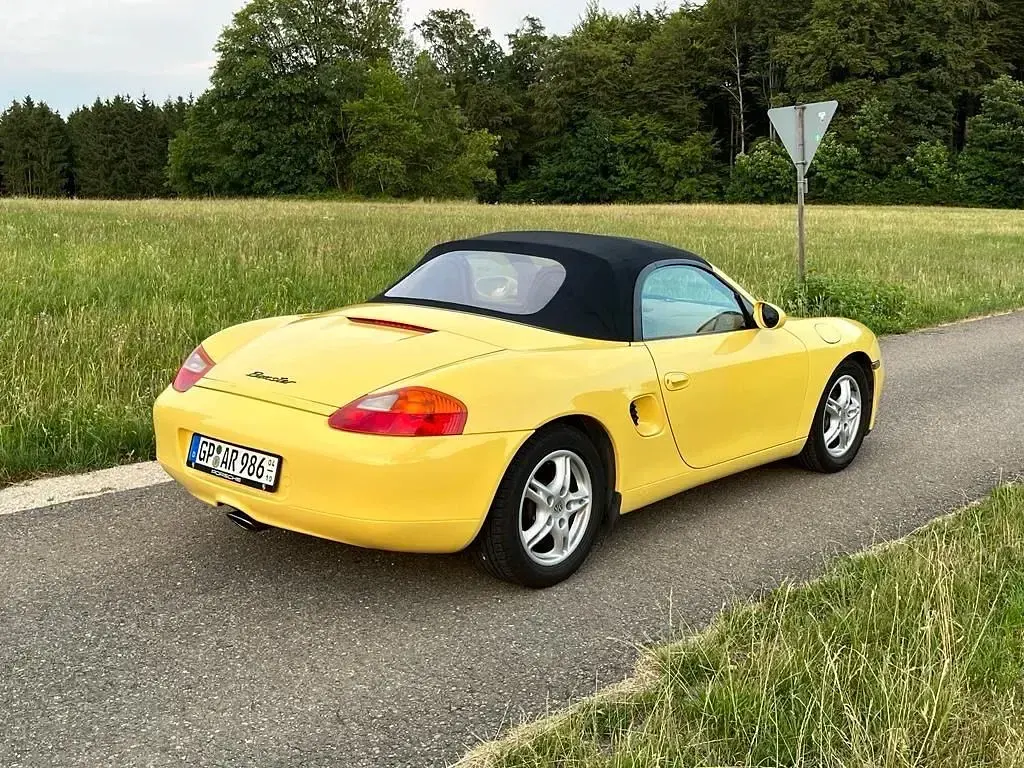 Gebraucht Porsche Boxster 204 PS (150 kW) 1998 Gelb Cabrio