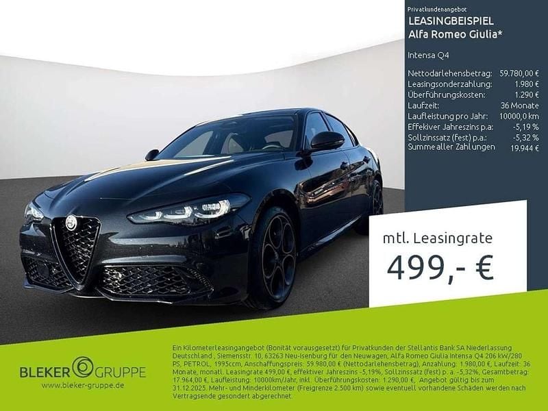 Neu Alfa Romeo Giulia 280 PS (205 kW) 2026 Schwarz Limousine