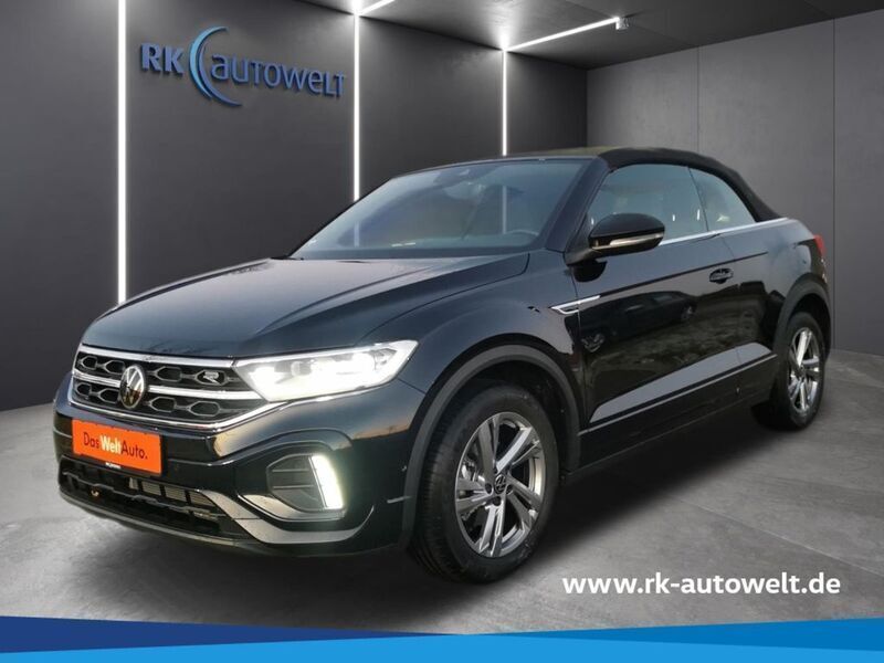 Deep black perleffekt Gebraucht 2022 VW T-Roc Cabriolet R-line Cabrio | 33.990 € (Teuer) - Bild 1/4