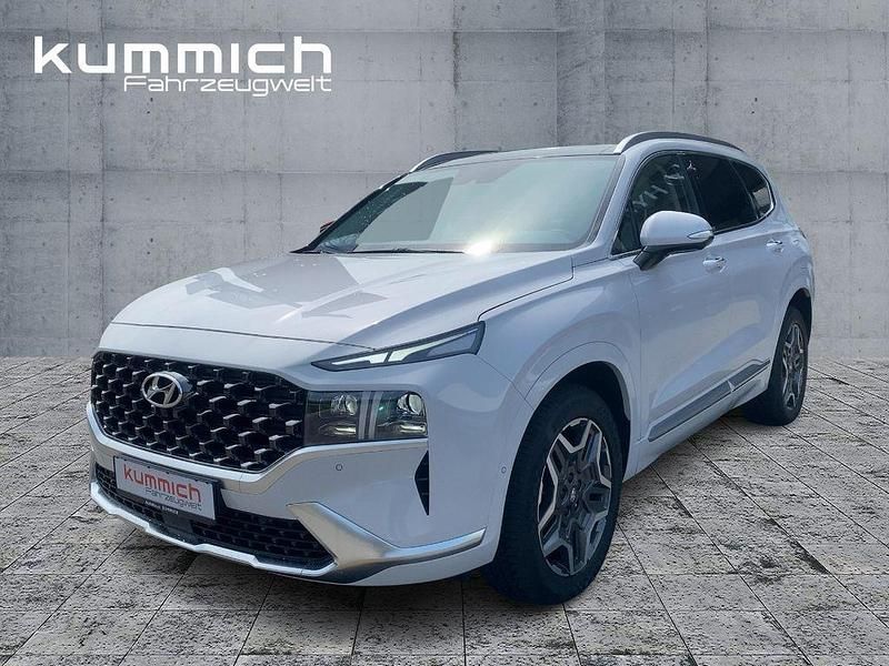 Weiß Gebraucht 2021 Hyundai Santa Fe Signature SUV | 36.590 € (Fairer Preis) - Bild 1/4