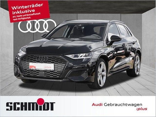 Mythosschwarz metallic Gebraucht 2023 Audi A3 Sportback Advanced Kleinwagen | 29.440 € (Fairer Preis) - Bild 1/2