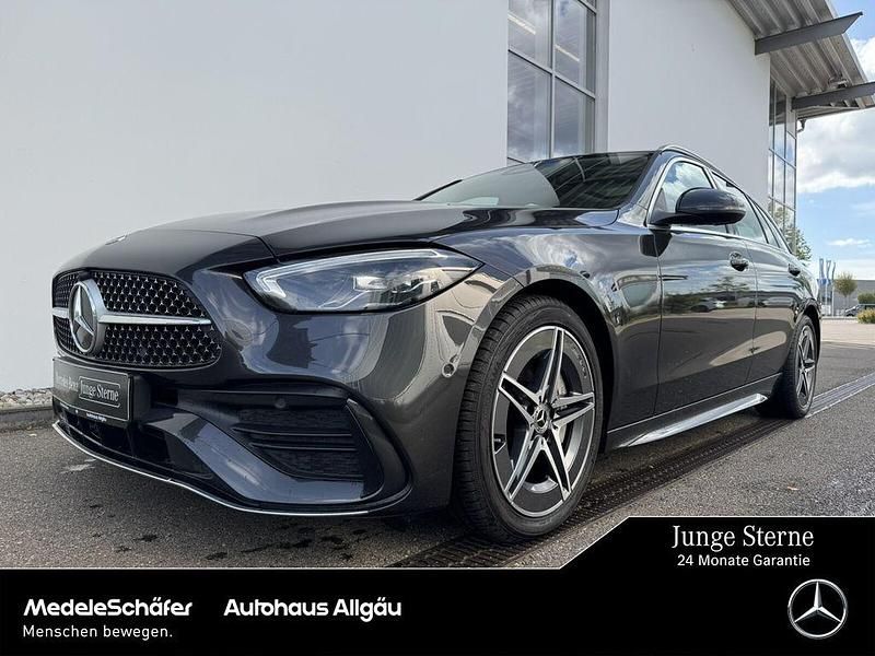 Grau Gebraucht 2022 Mercedes C220 AMG Limousine | 34.840 € (Fairer Preis) - Bild 1/4