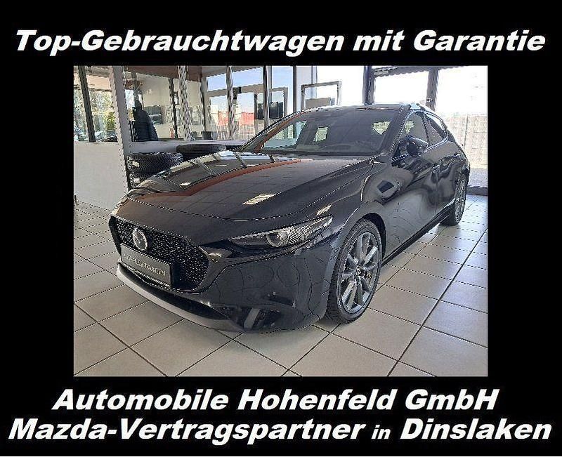 Schwarz Gebraucht 2022 Mazda 3 Selection Limousine | 23.490 € (Etwas zu teuer) - Bild 1/4