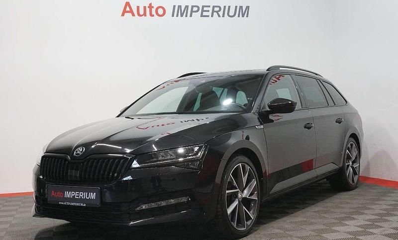 Schwarz Gebraucht 2022 Skoda Superb SportLine Kombi | 34.590 € (Fairer Preis) - Bild 1/4