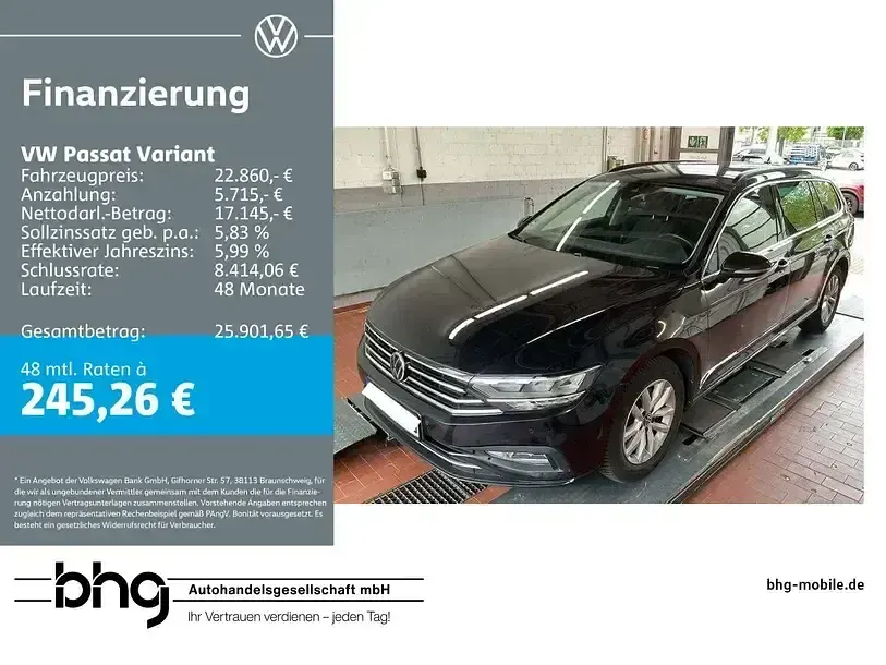 Gebraucht VW Passat Business 150 PS (110 kW) 2022 Kombi