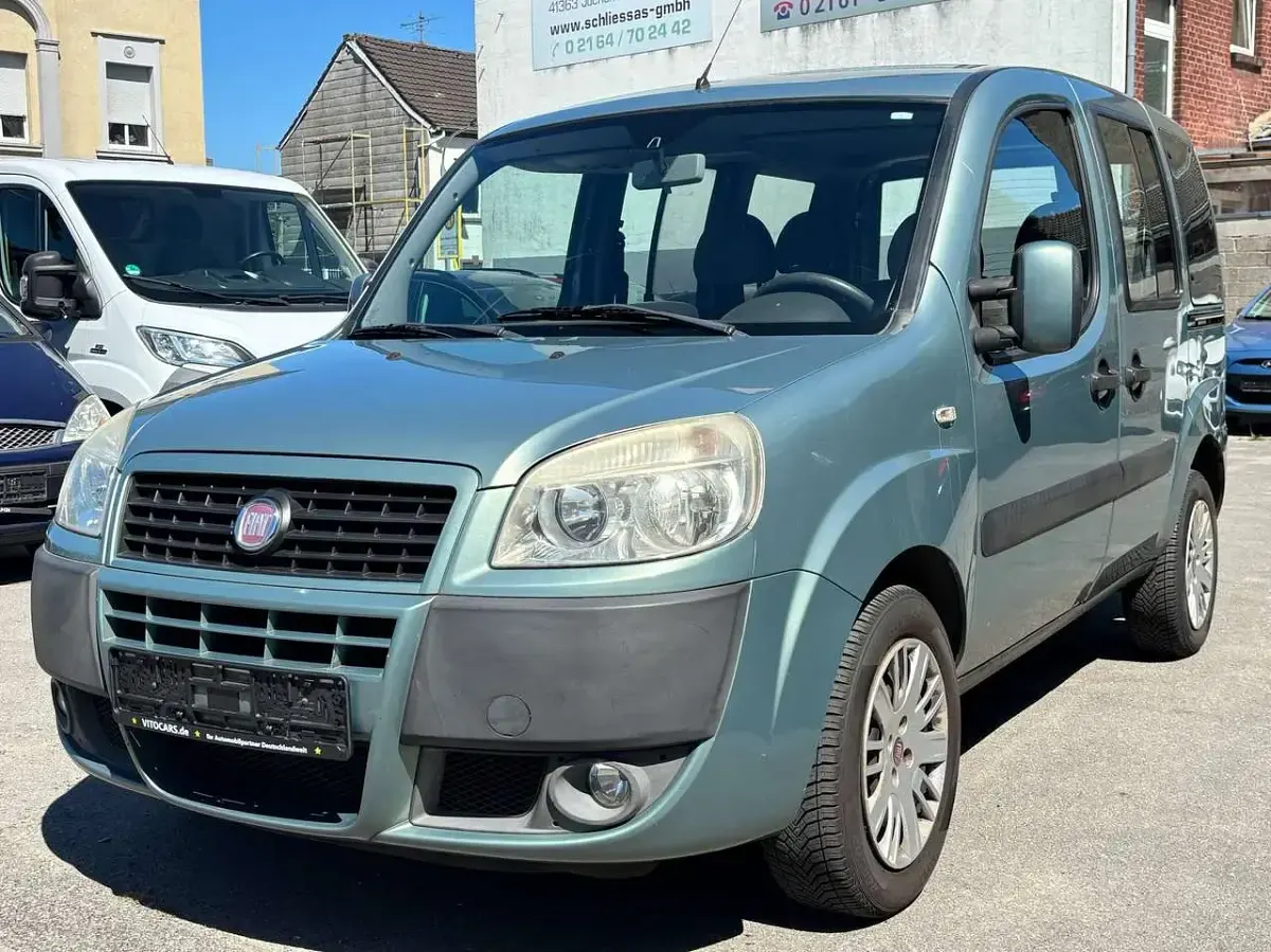 Gebraucht Fiat Doblò Dynamic 77 PS (56 kW) 2008 Grün metallic Van / Kleinbus