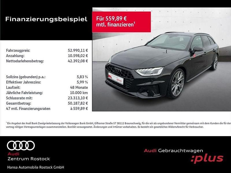 Schwarz Gebraucht 2024 Audi A4 Competition Kombi | 52.990 € - Bild 1/4