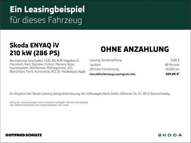 Grau Neu 2025 Skoda Enyaq iV SportLine SUV | 61.480 € - Bild 1/1