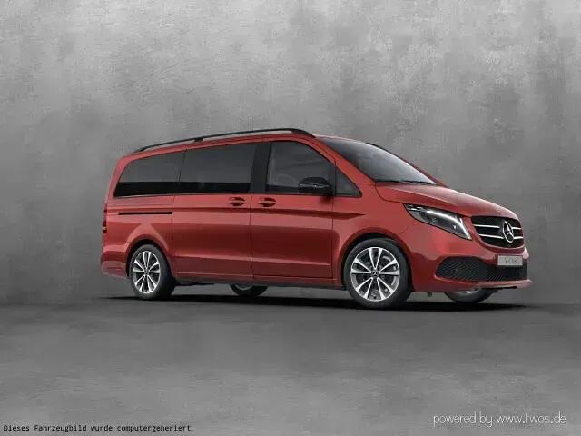 Gebraucht Mercedes V300 Avantgarde Edition 237 PS (174 kW) 2022 Hyazinthrot metallic Van / Kleinbus