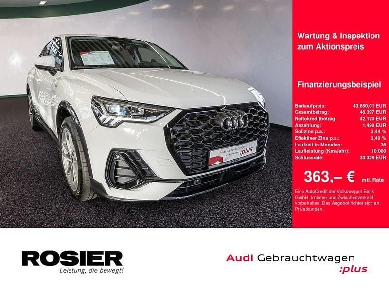 Weiss / gletscherweiss Gebraucht 2025 Audi Q3 Sportback S-Line SUV | 43.660 € (Fairer Preis) - Bild 1/4