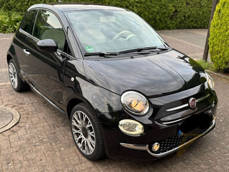 Schwarz Gebraucht 2018 Fiat 500 Lounge Kleinwagen | 6.880 € (Fairer Preis) - Bild 1/4