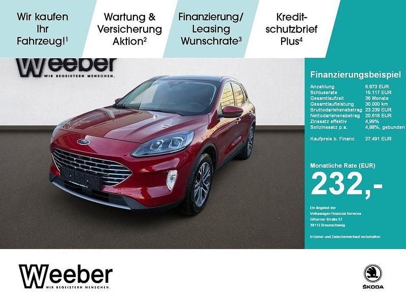 Lucidrot (metallic) Gebraucht 2022 Ford Kuga Titanium X SUV | 27.491 € (Fairer Preis) - Bild 1/4