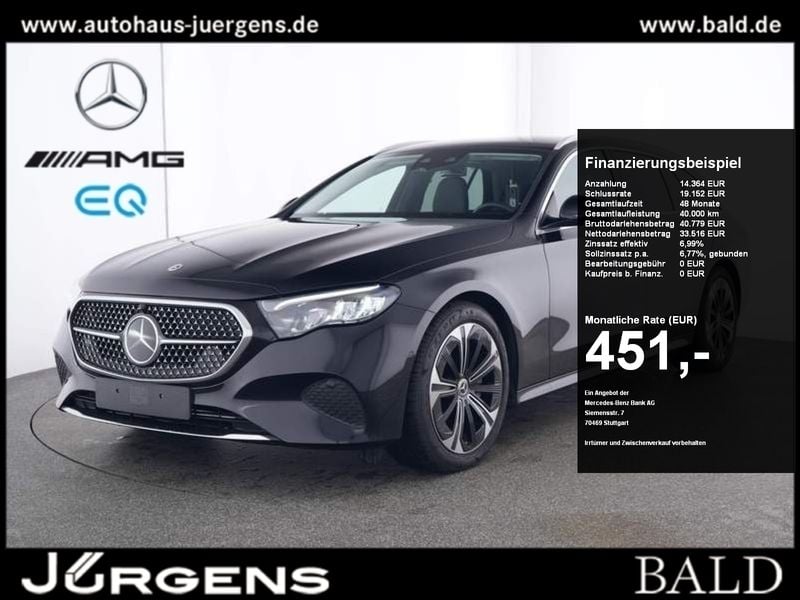 Metalliclack obsidianschwarz Gebraucht 2024 Mercedes E300 Avantgarde Kombi | 47.880 € (Superpreis) - Bild 1/4