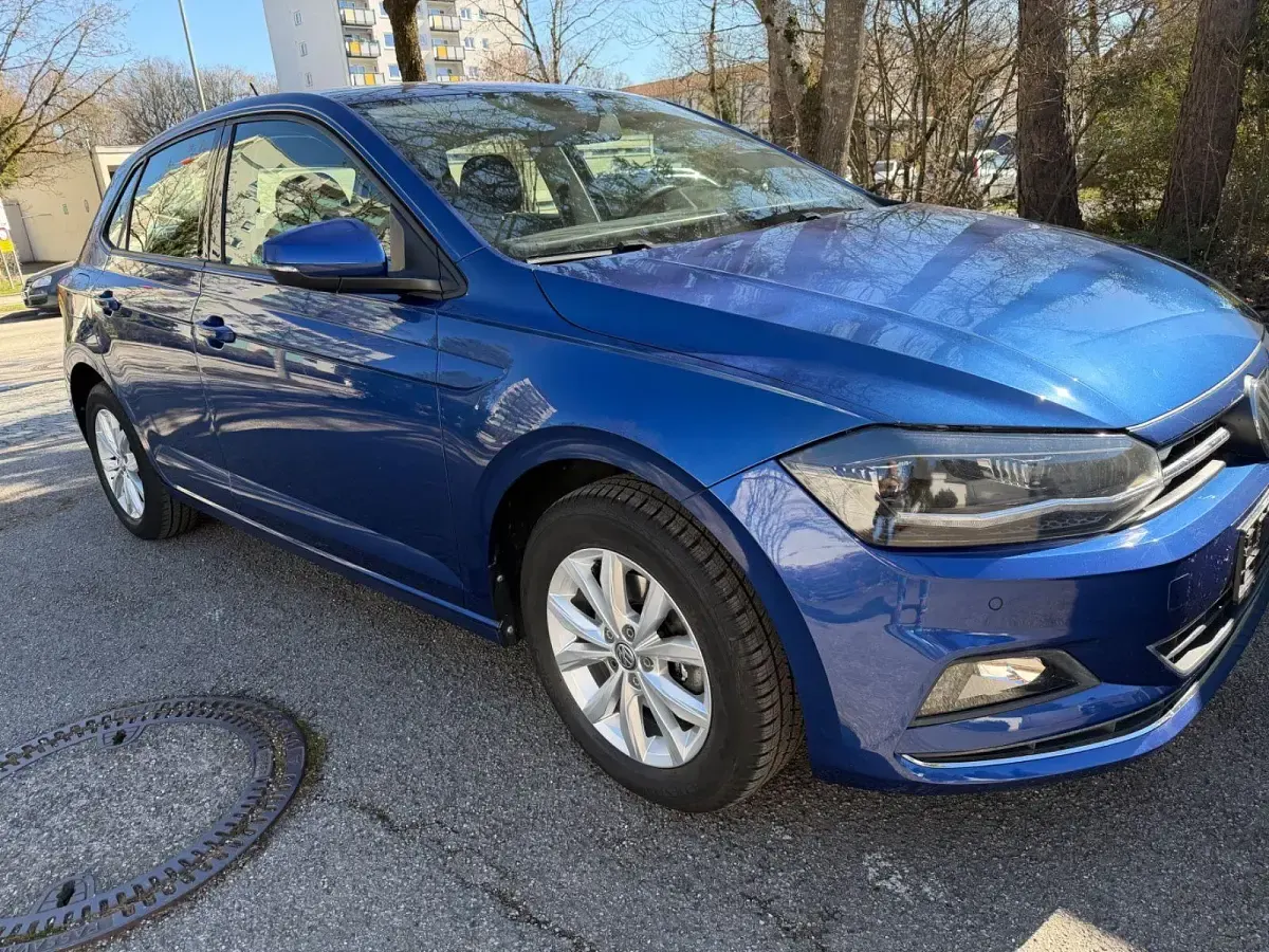 Usata VW Polo Highline 95 CV (69 kW) 2018 Blu Utilitaria