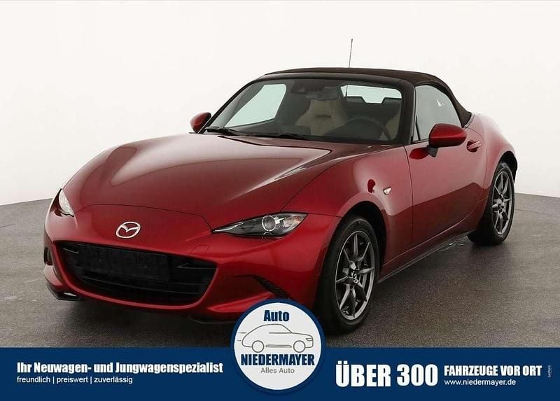 Rot Gebraucht 2021 Mazda MX5 Selection Cabrio | 22.995 € (Superpreis) - Bild 1/4
