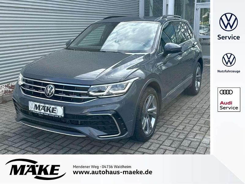 Delfingrau metallic Gebraucht 2021 VW Tiguan R-line SUV | 30.850 € (Guter Preis) - Bild 1/4
