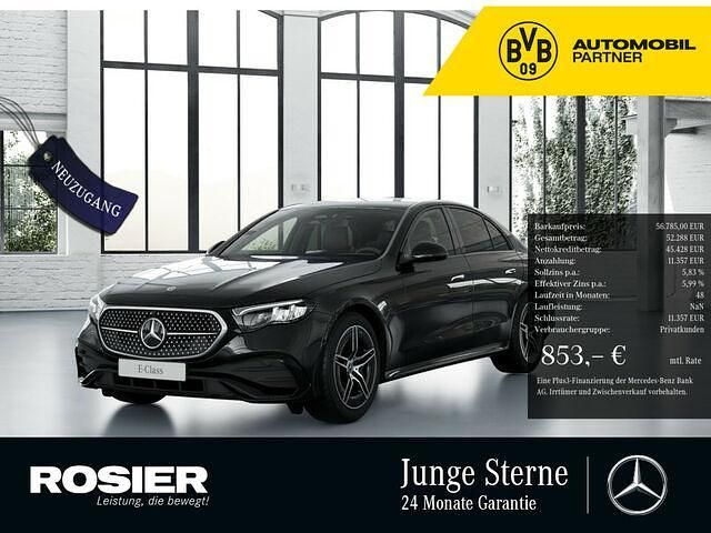 Gebraucht Mercedes E220 Advanced 197 PS (144 kW) 2024 Schwarz / obsidianschwarz Limousine