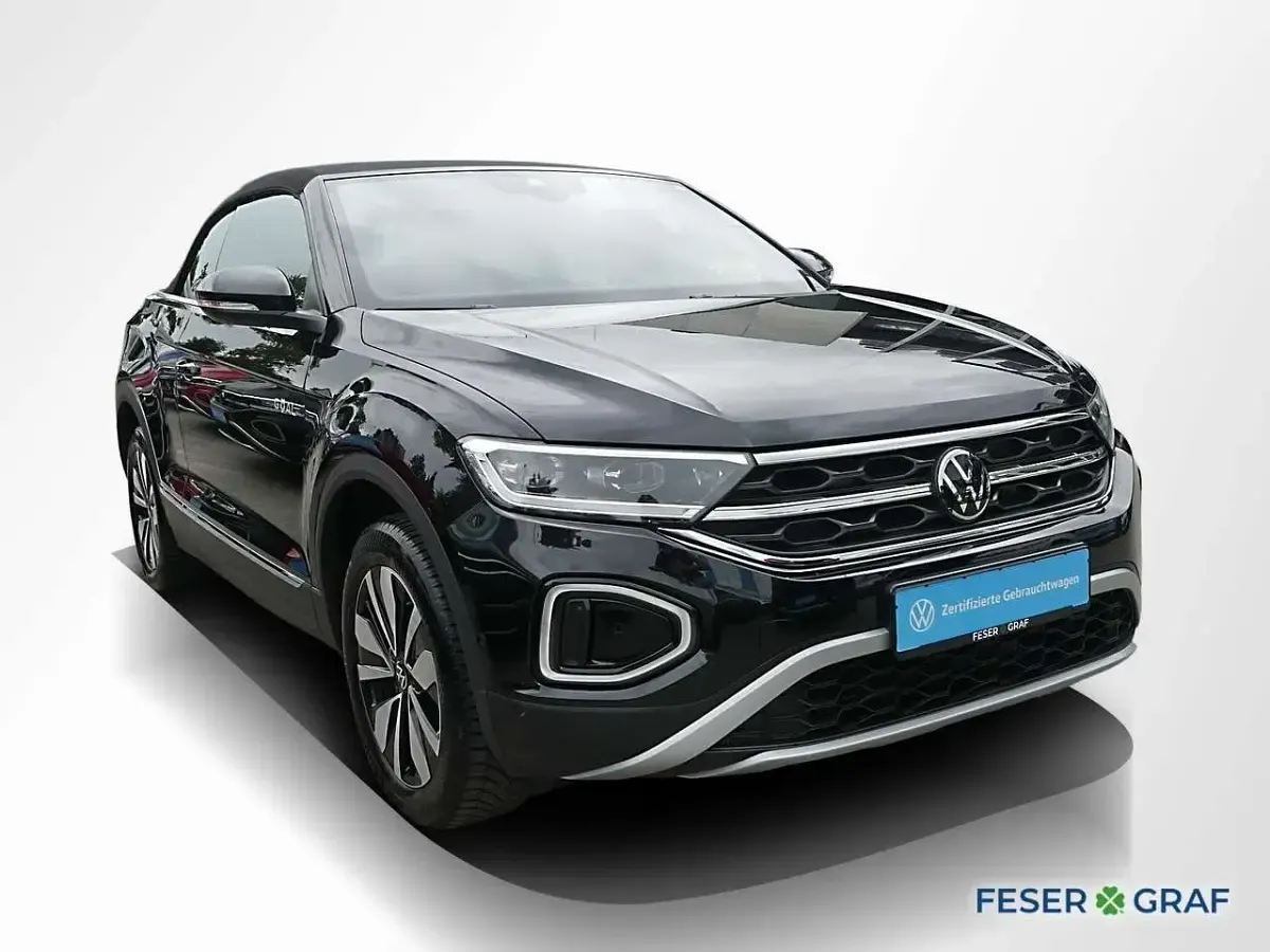 Gebraucht VW T-Roc Cabriolet Goal 116 PS (85 kW) 2025 Deep black perleffekt schwarz Cabrio