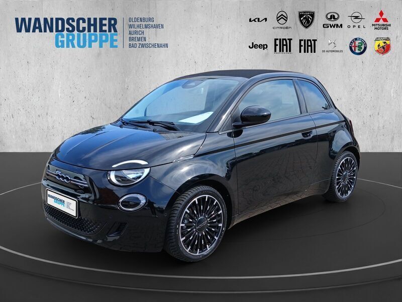 Schwarzschwarz Gebraucht 2021 Fiat 500e Icon Cabrio | 19.490 € (Fairer Preis) - Bild 1/4