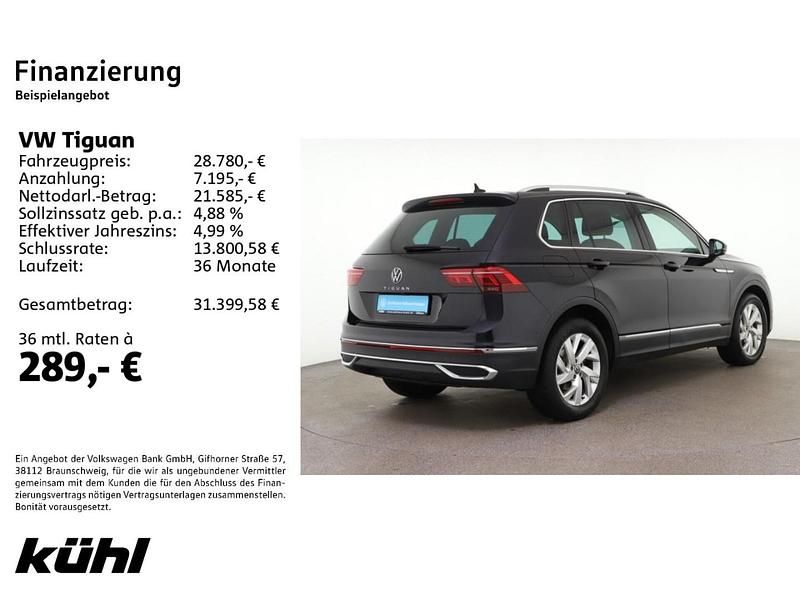 Gebraucht VW Tiguan Elegance 150 PS (110 kW) 2022 Deep black perleffekt SUV