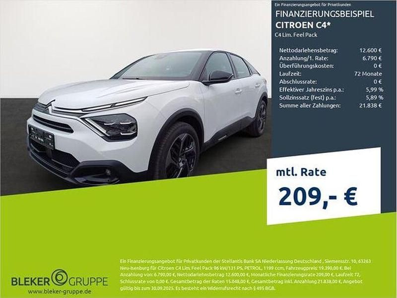 Polar weiß Gebraucht 2023 Citroën C4 Feel Limousine | 19.390 € (Fairer Preis) - Bild 1/3